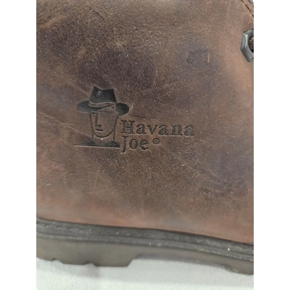 Vintage Havana Joe Brown Leather Chukka Boots Lug Sole Mens 9.5 Panama Jack